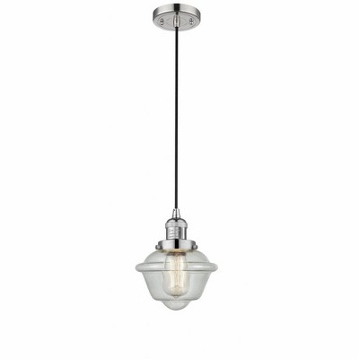 Oxford - 1 Light Cord Hung Mini Pendant In Traditional Style-8 Inches Tall and 7.5 Inches Wide