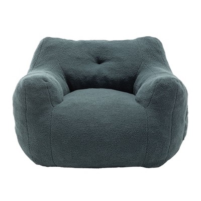 CAVINAS Plush Teddy Bean Bag Chair with Arms,BeanBag Chair with High-Density Foam,Gaming Bean Bag Chairs for Adults,Bean Bag Couch for Living Room