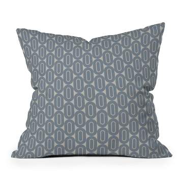 Holli Zollinger Folksong Outdoor Throw Pillow Blue/Linen - Deny Designs
