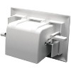 DataComm Electronics Easy-Mount Recessed Low-Voltage Cable Plate, White - 2 of 2