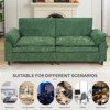 IULULU Sectional Sofa with Removable Ottoman, Modern Chenille Fabric Cushioned Couch - 3 of 4
