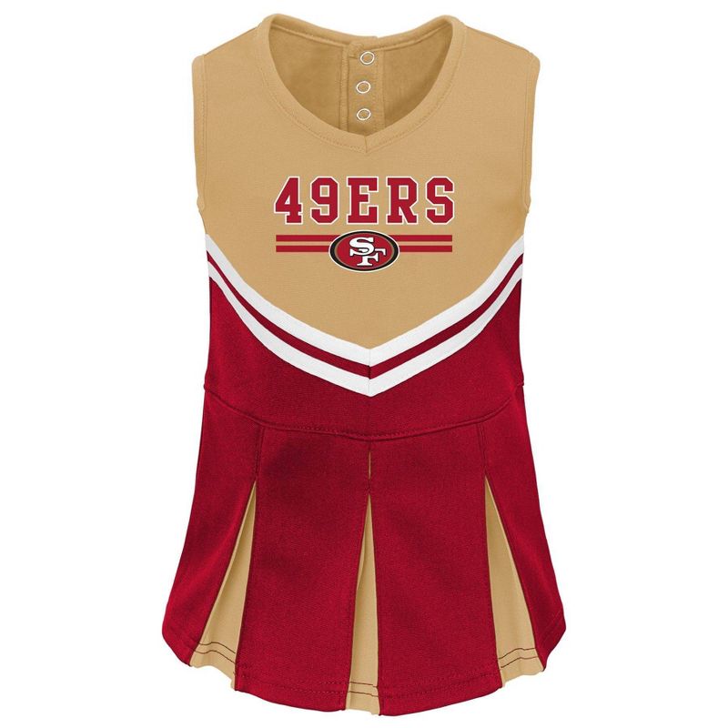 NFL San Francisco 49ers Toddler Girls&#39; Cheer Set, 2 of 3