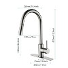 Grungis Single Handle Bathroom Sink Faucet,Bathroom Faucet with Pull Down Sprayer for Home Sinks - 3 of 4