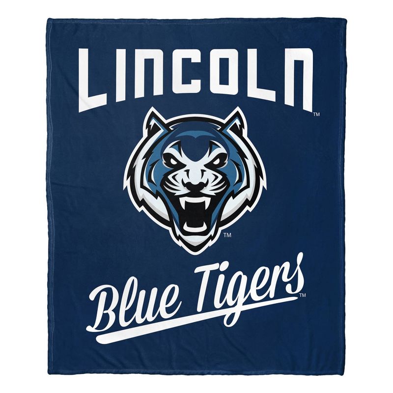 50&#34; x 60&#34; NCAA Lincoln Blue Tigers Alumni Silk Touch Throw Blanket, 1 of 6