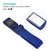 Unique Bargains Travel Luggage Adjustable Buckle Outdoor Bag Suitcase Belts 2in1 Set - 4 of 4