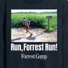 Men's - Forrest Gump - Run Forrest Run Long Sleeve Graphic T-Shirt - 2 of 4