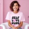 Simply Sage Market Women's Self Love Club Short Sleeve Graphic Tee - 2 of 4