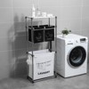 SEVOBAL Laundry Bags and Baskets Laundry Hamper 3 Tier Laundry Sorter with 4 Removable Bags for Organizing Clothes, Laundry, Black, 23.2"*11.4"*53.5" - 4 of 4