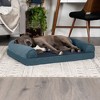FurHaven Faux Fleece & Chenille Orthopedic Sofa Dog Bed - 3 of 3