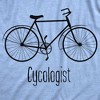 Mens Cycologist Funny Psychology Biking Cyclist Novelty Sarcasm Graphic T Shirt - Crazy Dog Men's T Shirt - 2 of 4