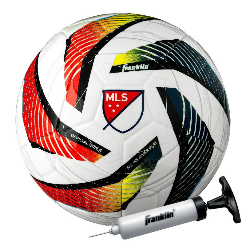 Franklin Sports MLS Tornado Youth Soccer Ball with Air Pump, 1 of 5