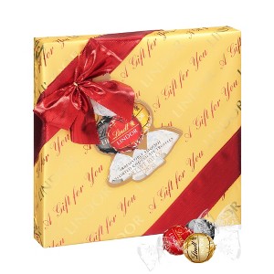 Lindt LINDOR Christmas Assorted Chocolate Candy Truffles Gift Box - 10.1oz - 1 of 4