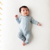 Kyte Baby Zippered Romper in Fog - 3 of 4