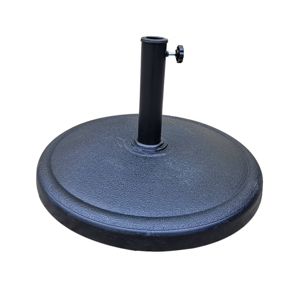 42Ibs Resin Patio Umbrella Base Black - Wellfor