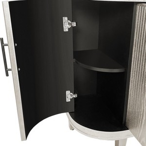 Vynxaria 47.2" Modern Curved Sideboard - Stylish Storage Cabinet with 4 Doors & Adjustable Shelves for Living Room, Kitchen, Bedroom - 1 of 4