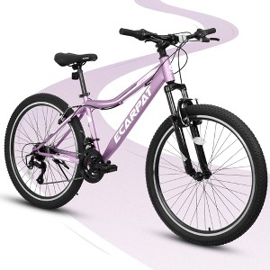RISOKEYS Mountain Bike,Teenager Children's' Bicycles,24 Inch Mountain Bike,21 Speed  for Ages 7-12 Years Old Boys & Girls,Purple - 1 of 4