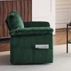 KWPZQEB 33" Oversized Swivel Chair, Mid-Century Modern Chair with Thick Cushions, Corduroy Single Sofa Chair for Living Room, Bedroom - 4 of 4