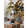 Gulches Series  Red and White Shatterproof Standing Santa with Lantern and Bag Holiday Ornament - 2 of 4