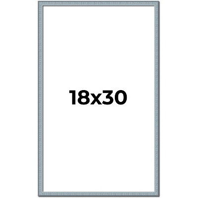 PosterPalooza | Textured Blue Picture Frame - UV Acrylic, Foam Board Backing, Hanging Hardware