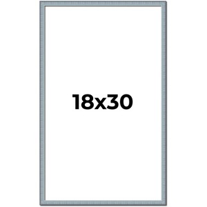 PosterPalooza | Textured Blue Picture Frame - UV Acrylic, Foam Board Backing, Hanging Hardware - 1 of 4
