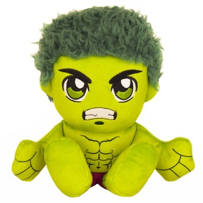 Bleacher Creatures Marvel Hulk 8" Kuricha Sitting Plush- Soft Chibi Inspired Toy