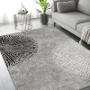 Coucheta Modern Abstract Washable Rug – Non-Slip Low Pile Rug, Stain-Resistant Foldable Carpet for Living Room & Bedroom - 4 of 4