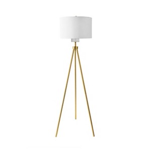 nuLOOM Wales 66" Metal Floor Lamp Lighting - Gold 66" H x 20" W x 20" D - 1 of 4