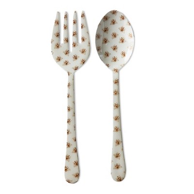 tag Bee Enamel Serving Utensil, Set of 2