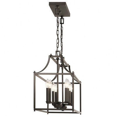 Elegant Bronze 40" Wide Cage Chandelier with Traditional Charm