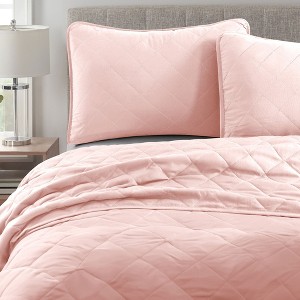 Swift Home | Essential Diamond Stitched 3-Piece Quilt Set - 1 of 4