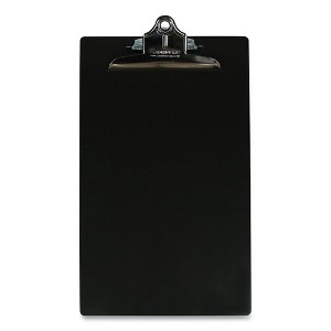 Saunders Aluminum Clipboard, 1" Clip Capacity, Holds 8.5" x 14" Sheets, Black - 1 of 4