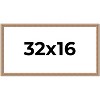 PosterPalooza | Panoramic Deco Brown Picture Frame - UV Acrylic, Foam Board Backing, Hanging Hardware - 2 of 4