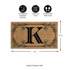 28" x 16" Monogram Coir Mat, Letter  "K" - 2 of 4