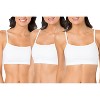 Fruit of the Loom Women's Spaghetti Strap Cotton Sports Bra 3-Pack - 2 of 4
