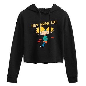 Women's - Hey Arnold! - Cool Arnold Cropped Graphic Hoodie - 1 of 3