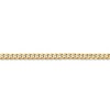 Black Bow Jewelry 3mm, 14k Yellow Gold, Open Concave Curb Chain Bracelet - 2 of 4