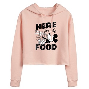 Women's - Disney - Mickey & Friends Cropped Graphic Hoodie - 1 of 3