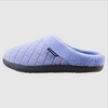 Isotoner Women's Diamond Quilted Microterry Hoodback Slippers - Light Purple - 2 of 4