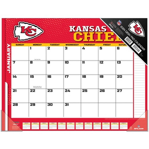 NFL Kansas City Chiefs 2024 Wall Calendar 