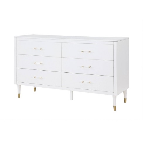 Simple Cut Out Handles 6 Drawer Dresser - Saracina Home : Target