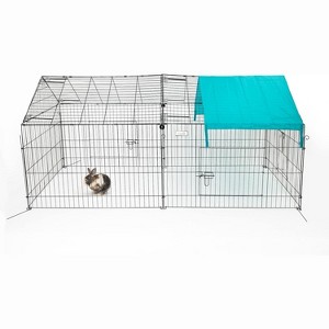 Midlee Outdoor Playpen Chicken Small Animal Backyard Enclosure Quarantine Pen Large Shade Tent - 1 of 4