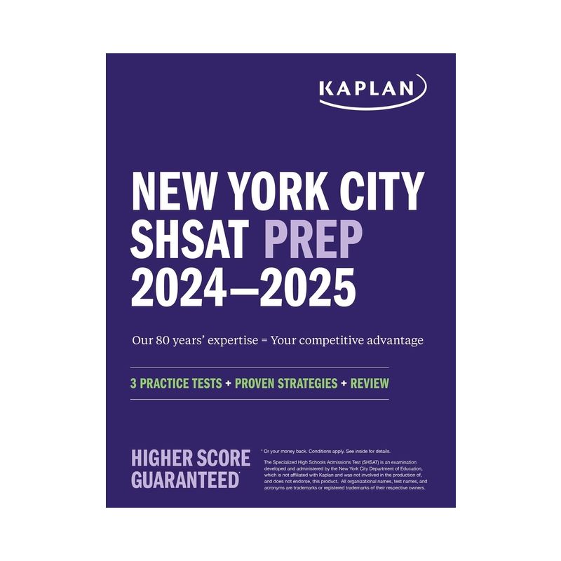 New York City Shsat Prep 2024-2025 - (Kaplan Test Prep NY) by  Kaplan Test Prep (Paperback), 1 of 2