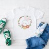 The Juniper Shop Easter Bunny Flower Wreath Youth Short Sleeve Tee - 2 of 2