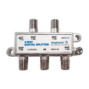 Amphenol Broadband MoCA 2.5 Digital Splitter ABS31xH Series - 1 of 4