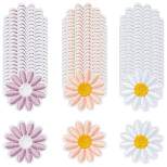Bright Creations 60 Pieces Daisy Flower Iron on Embroidery Patches (1.6 x 1.6 in, 3 Colors)