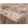 Luxe Weavers Modern Abstract Multicolor Fringed Indoor Area Rug - 3 of 4