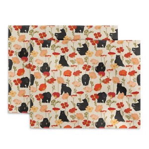 Iveta Abolina California Poppies and Bears Placemats - Deny Designs - 1 of 3