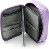Fmeida High Capacity Zipper Pens Pencil Case- Multi-Functional Stationery Pouch 72 Slots Colored Portable Pencil Bags Black - 3 of 4
