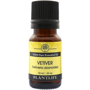 Plantlife Vetiver Aromatherapy Essential Oil – 100% Pure, Therapeutic Grade, No Additives or Fillers, 10 ml - 1 of 2