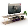 Sapphtopaz TV Stand for TVs Up to 60" with Open Storage Shelves TV Entertainment Center with Metal Cords, TV Console for Living Room - 4 of 4